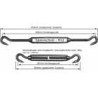 Edelstahl Spannschloss / A4 / M12 (285-450mm)