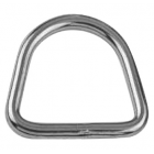 Edelstahl D-Ring 8mm &Oslash; /50mm breit, A4