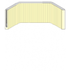 Vertikaljalousie horizontal gebogen V082