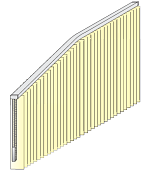 Vertikaljalousie Slope gebogen V092/094